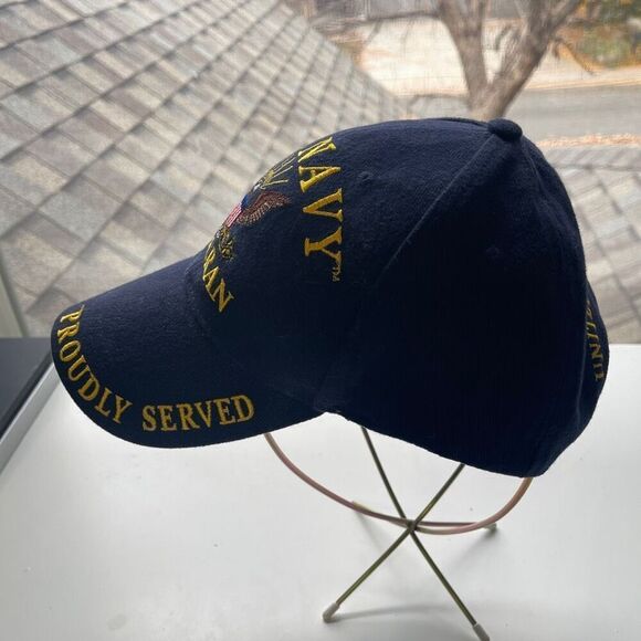 US Navy Veteran Navy Blue Hat/Cap - Picture 6 of 8
